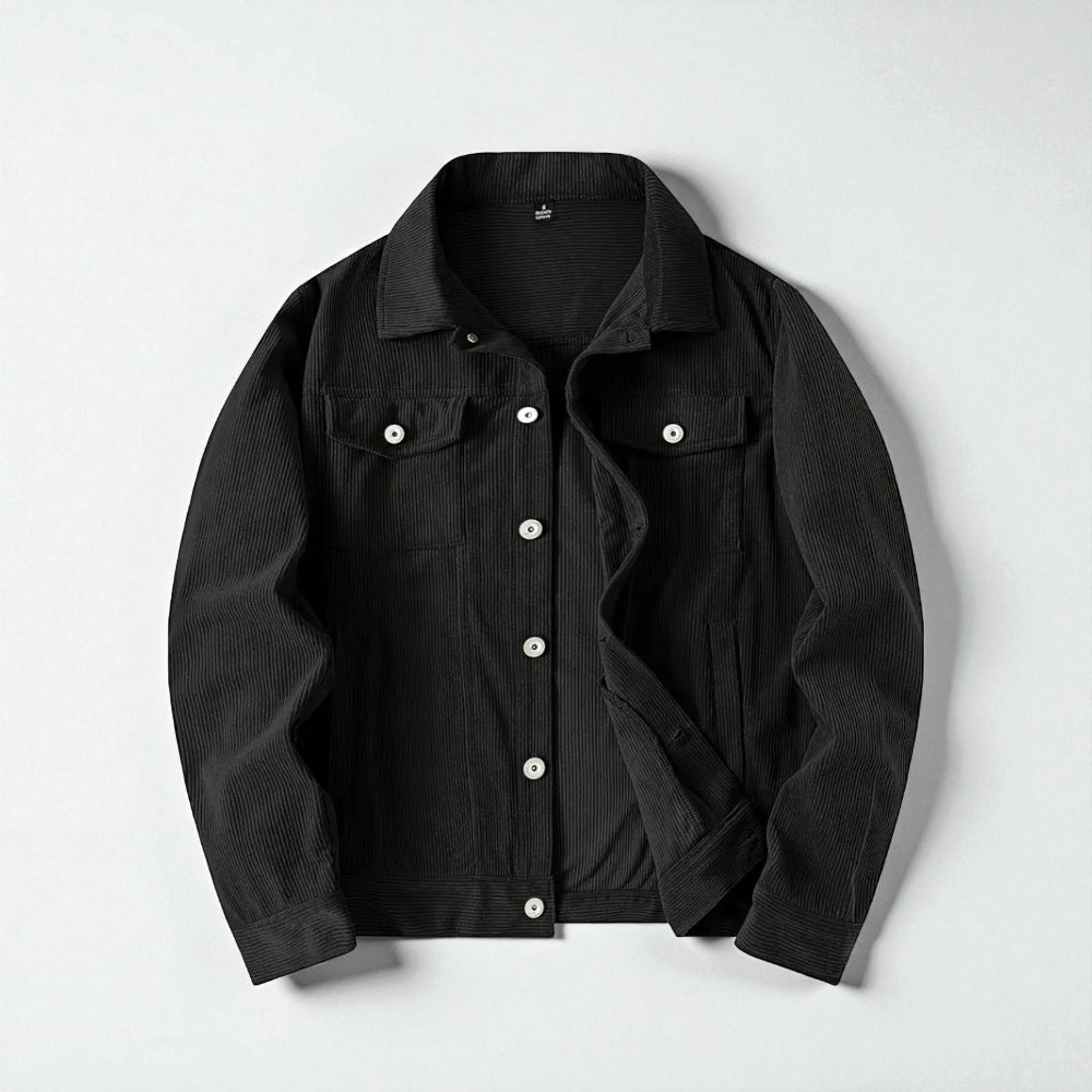 Men's Corduroy Button Front Jacket - Classic Style