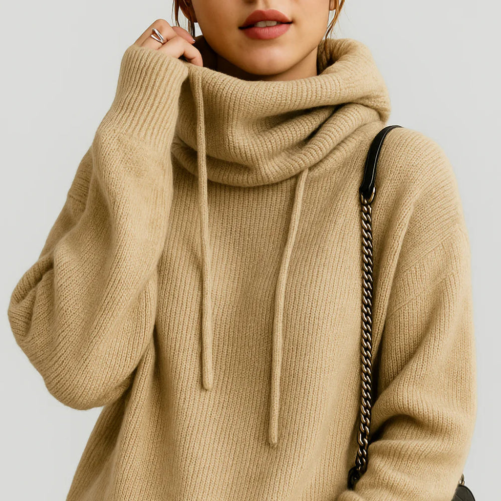 Women's Oversized Knit Hoodie Soft Stylish Casual Wear 8