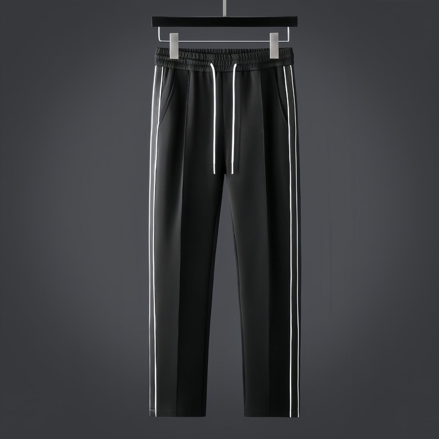 Men's Two Piece Athletic Pants And Top Set | Reflective Stripes