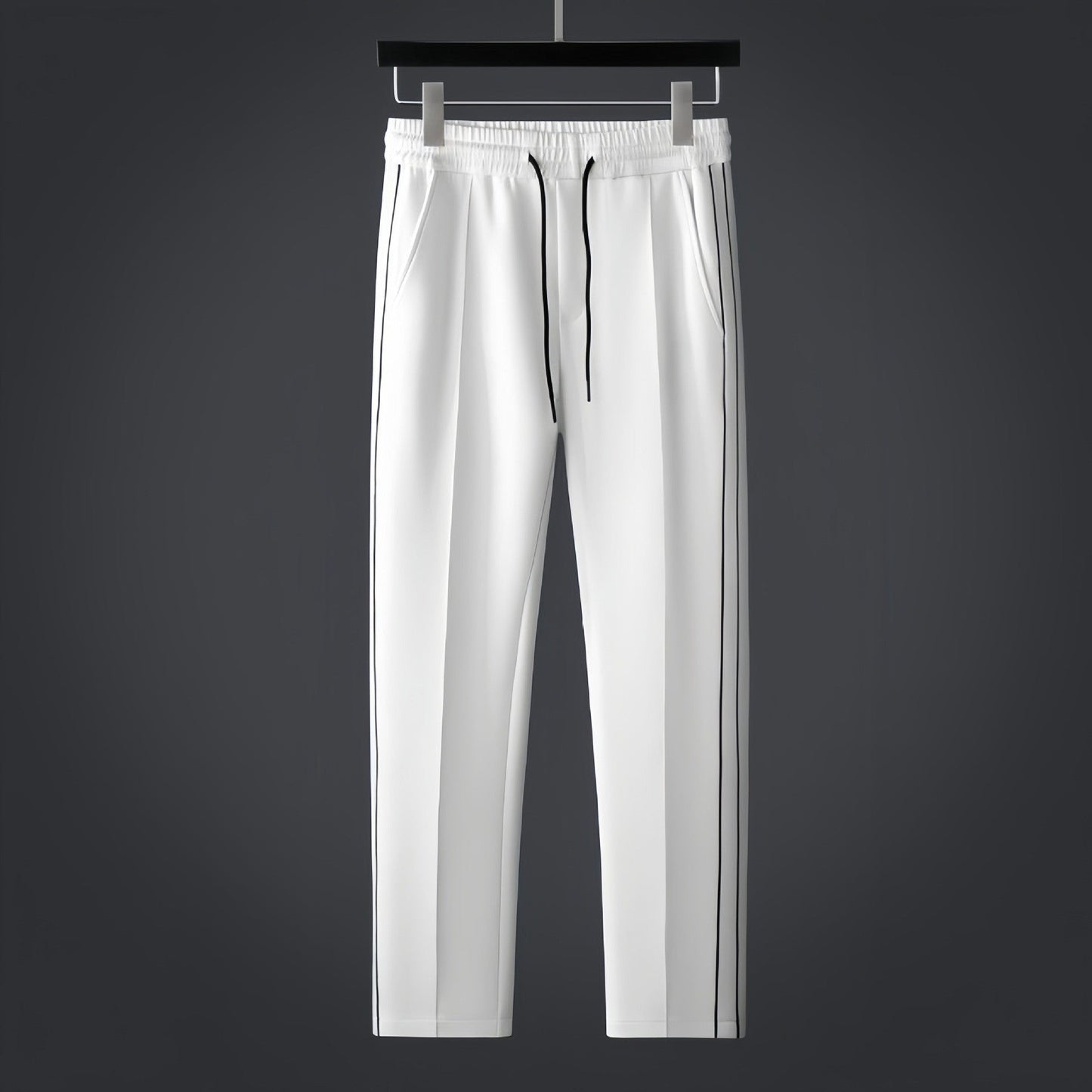 Men's Two Piece Athletic Pants And Top Set | Reflective Stripes