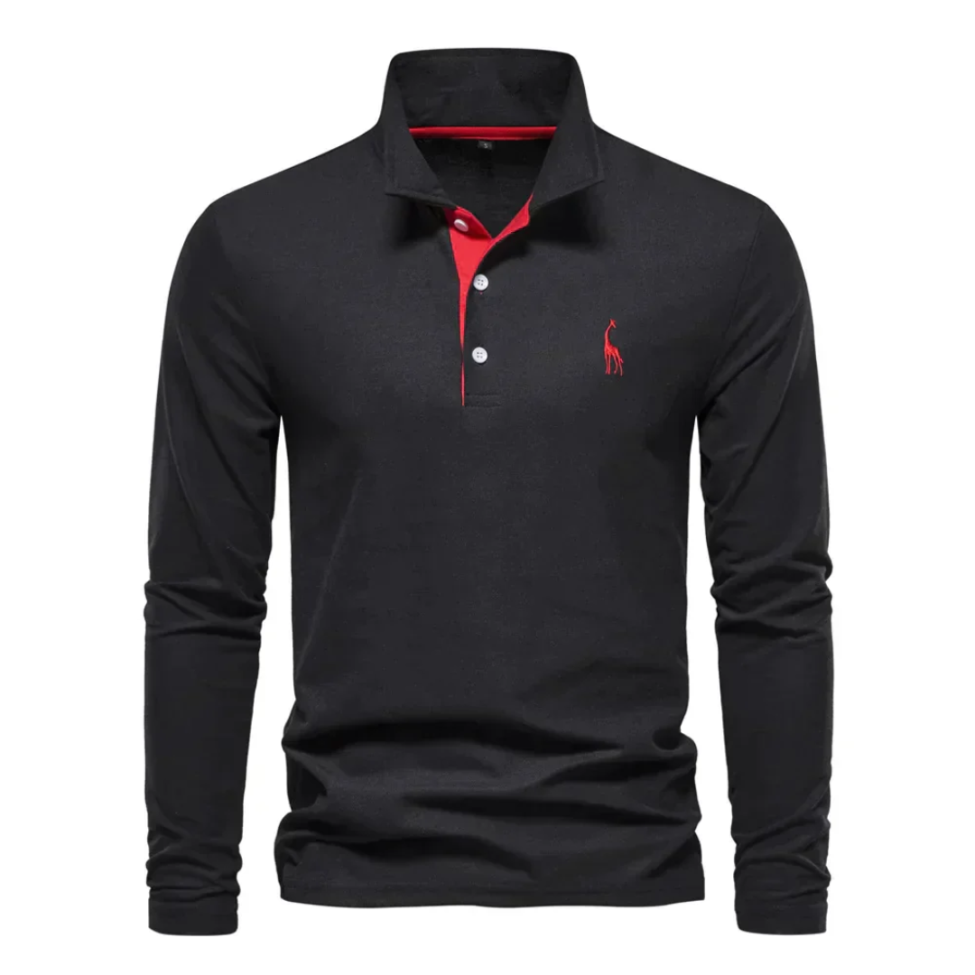 Men's Long Sleeve Polo Shirt | Casual Knitwear, Lightweight