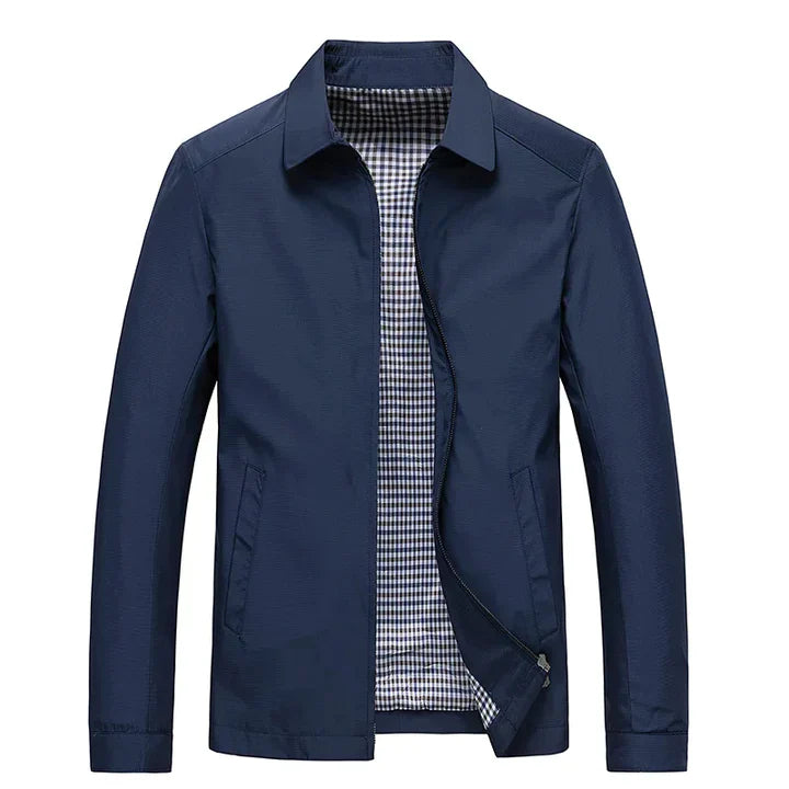 Men’s Lightweight Casual Harrington Jacket | Zip Closure Lined