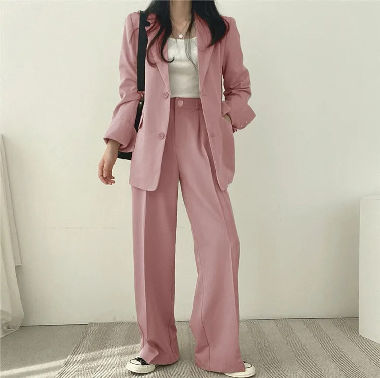 Eleganter Blazer und gerade geschnittene Hose für Damen - Image 5