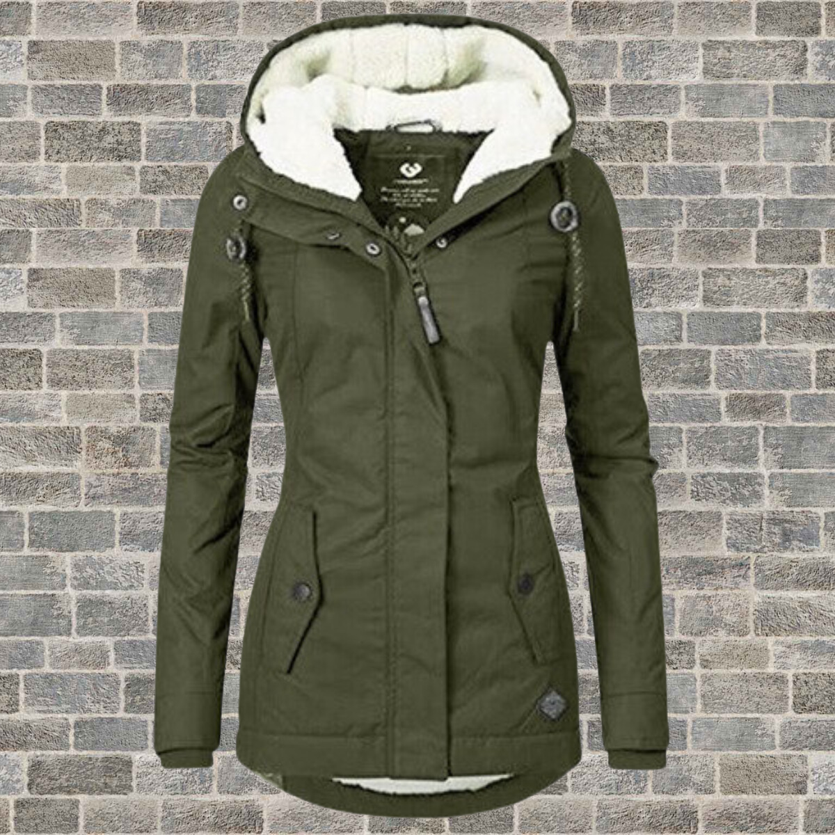 Elsie Belle | Neu Plissierter Baumwollmantel mit Kapuze - Image 6