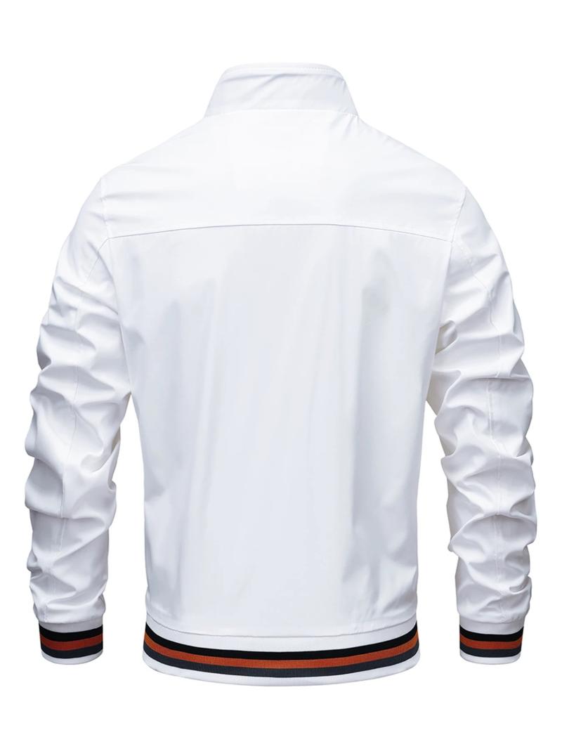 Men’s Lightweight Bomber Jacket | Casual Zip Up Windbreaker