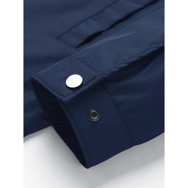 Men’s Lightweight Casual Harrington Jacket | Zip Closure Lined