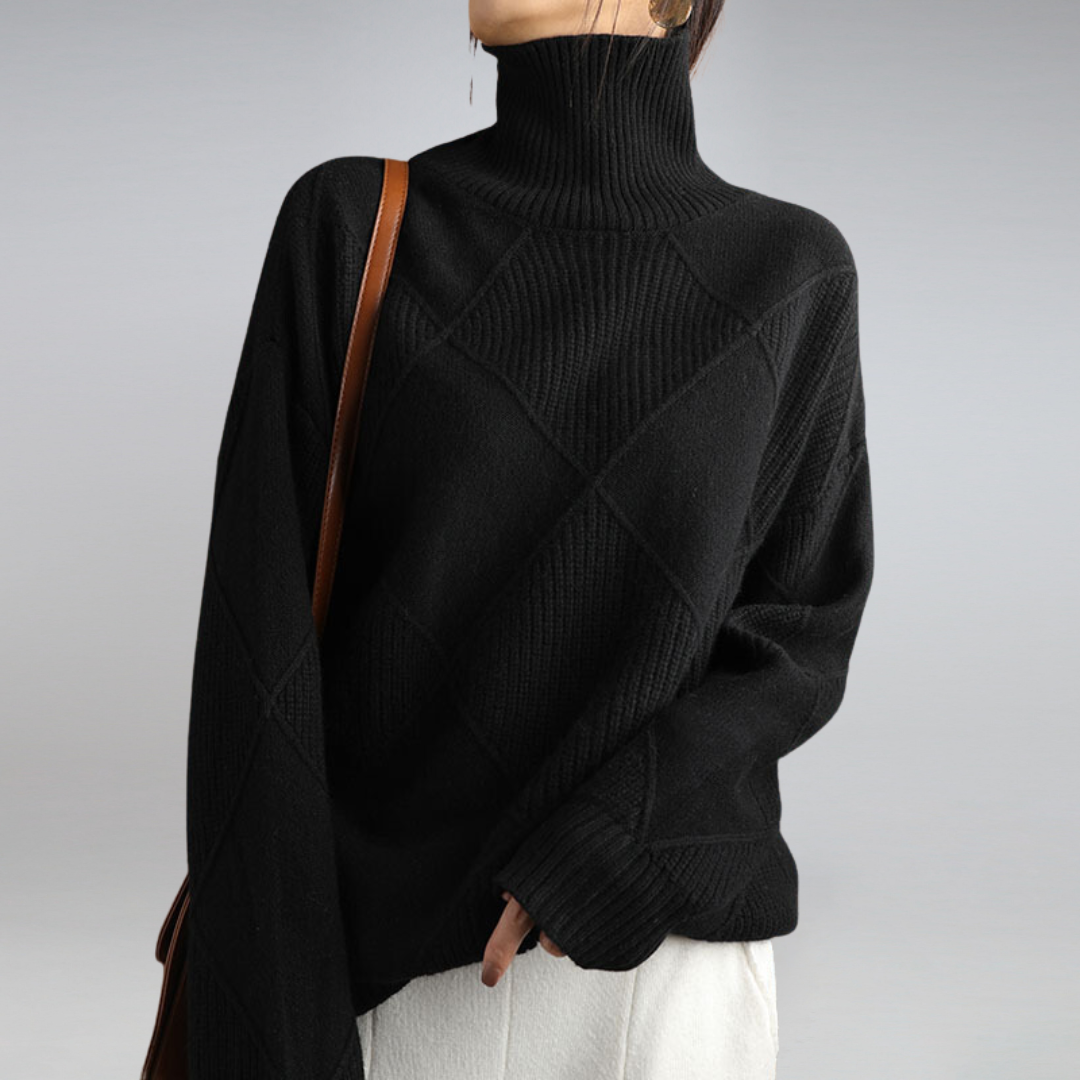 Kuscheliger Kaschmir Damen Rollkragenpullover - Image 5