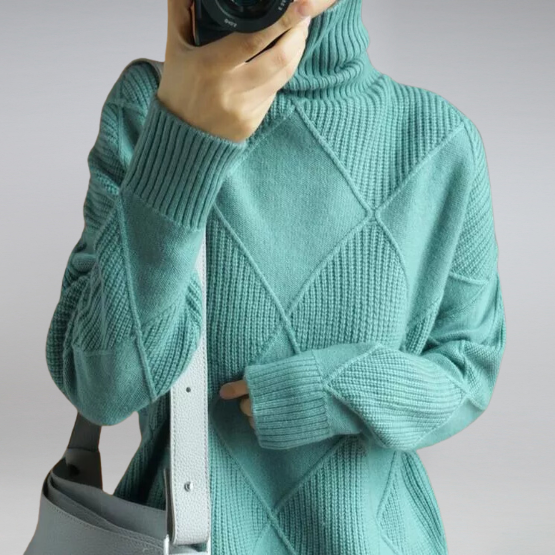 Kuscheliger Kaschmir Damen Rollkragenpullover - Image 7