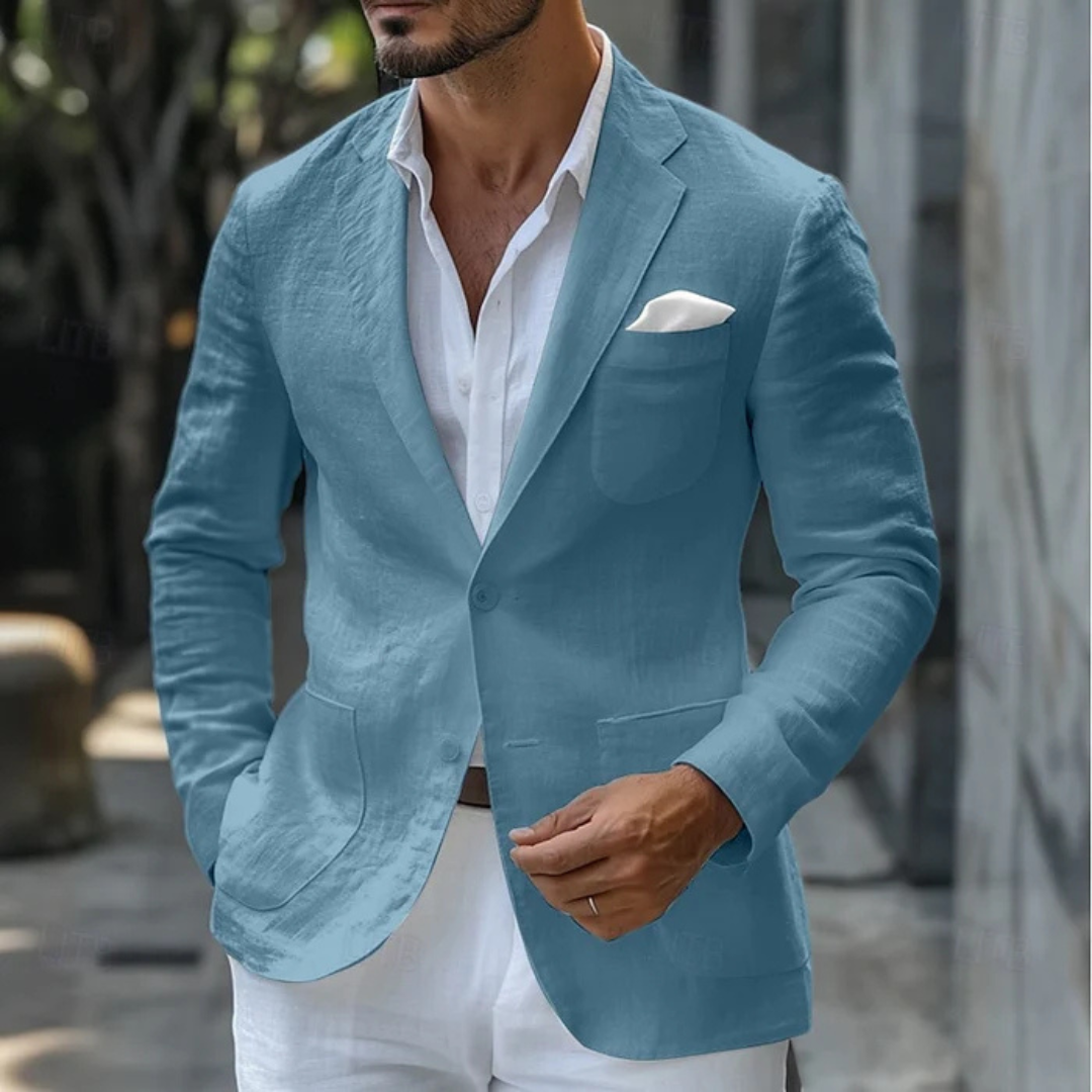 Men's Lightweight Summer Jacket | Casual Blazer Linen