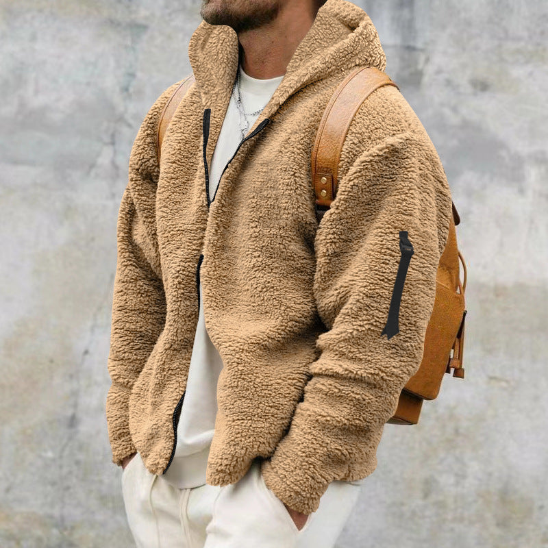 Men’s Sherpa Fleece Jacket | Warm Cosy Zip Up Teddy