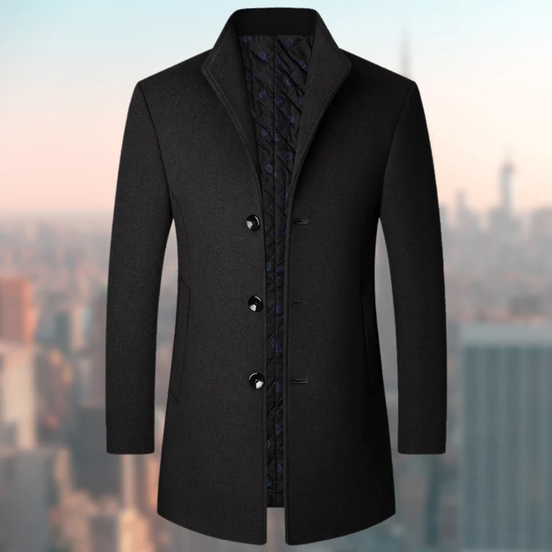 Men's Long Wool Overcoat | Stylish Winter Trench Coat