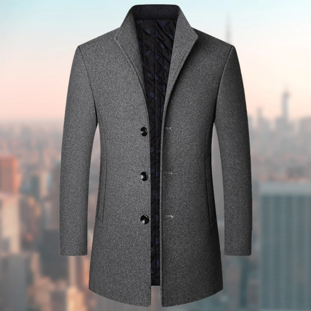 Men's Long Wool Overcoat | Stylish Winter Trench Coat