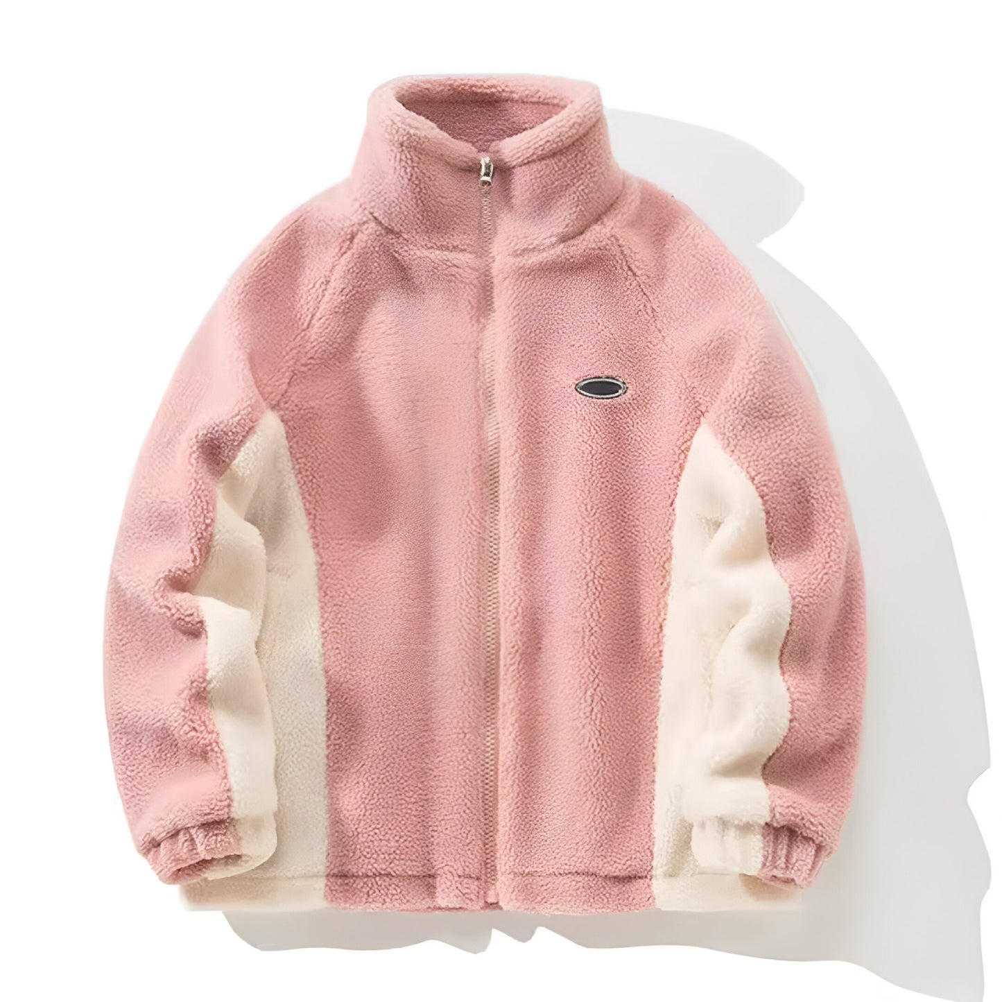 Men’s Oversized Fleece Jacket | Casual Sherpa Zip Up