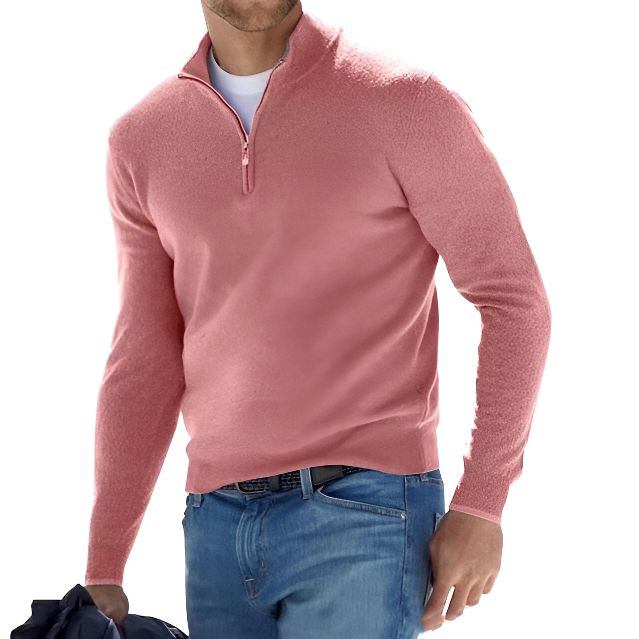 Men’s Smart Casual Half Zip Jumper | Long Sleeve Knitwear