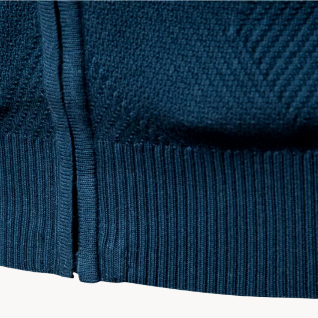 Men’s Knitted Zip Cardigan | Warm Casual Long Sleeve Jacket
