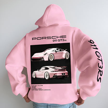 Men's Oversized Graphic Hoodie – Long Sleeve Streetwear