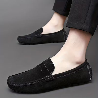 Men’s Luxury Suede Loafers | Casual Slip On Driving Shoes
