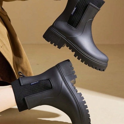 Women's Waterproof Ankle Boots -  Short Rubber Wellies