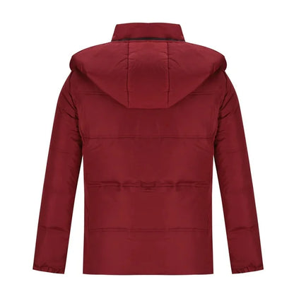 Men's Warm Waterproof Winter Puffer Jacket | Hooded Insulated
