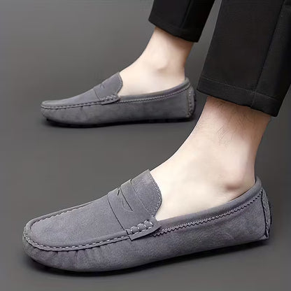 Men’s Luxury Suede Loafers | Casual Slip On Driving Shoes