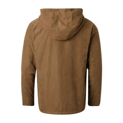 Men’s Hooded Fleece Lined Jacket | Warm Winter Casual Coat