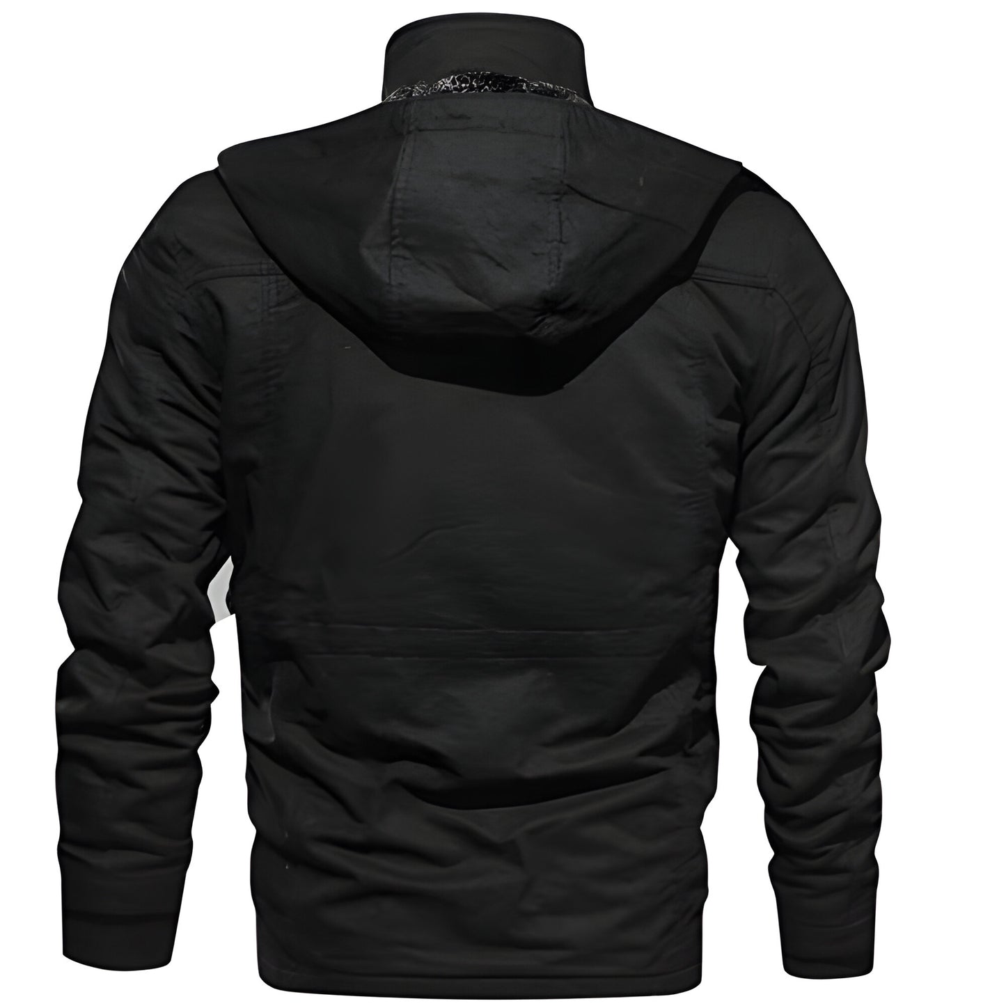 Men’s Warm Fleece-Lined Winter Jacket | Hooded Utility Multi Pocket