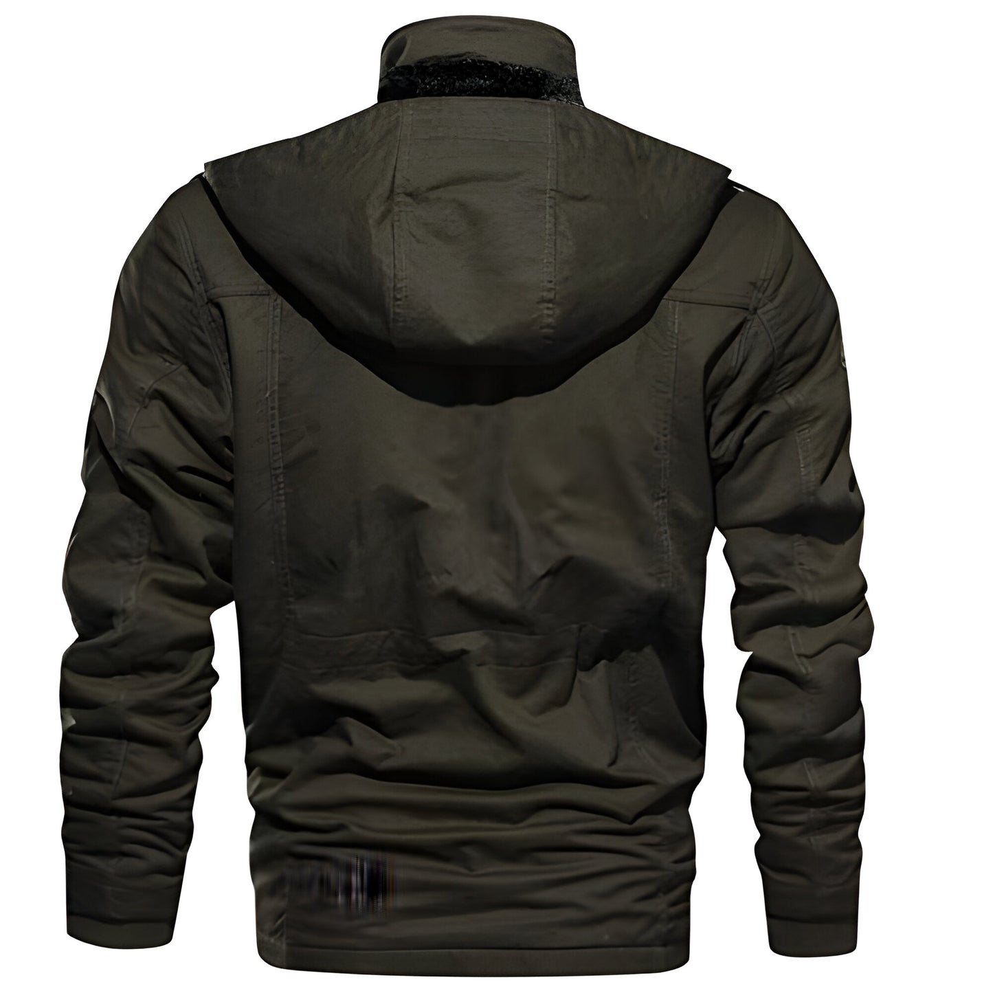 Men’s Warm Fleece-Lined Winter Jacket | Hooded Utility Multi Pocket