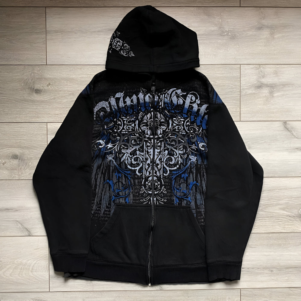 Men’s Oversized Graphic Hoodie – Long Sleeve Pullover