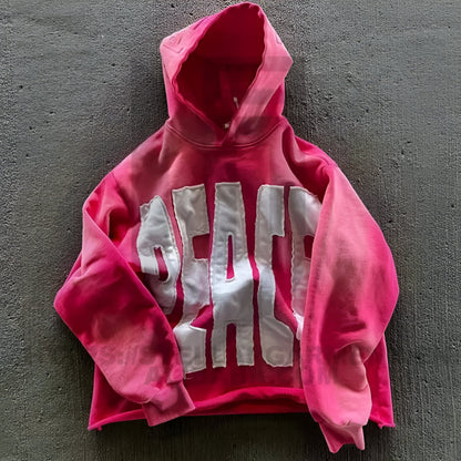 Men’s Oversized Graphic Hoodie – Long Sleeve Pullover