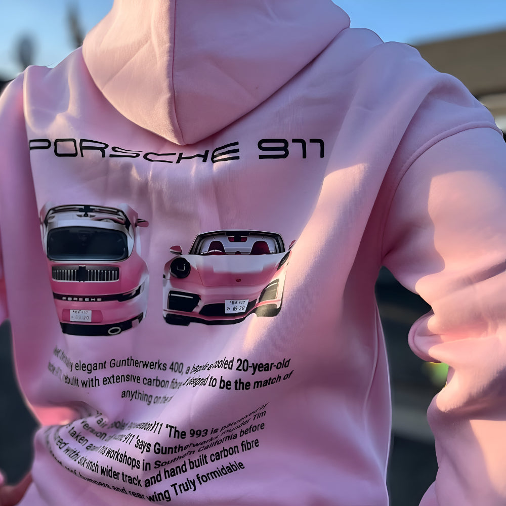 Men's Oversized Graphic Hoodie – Long Sleeve Streetwear