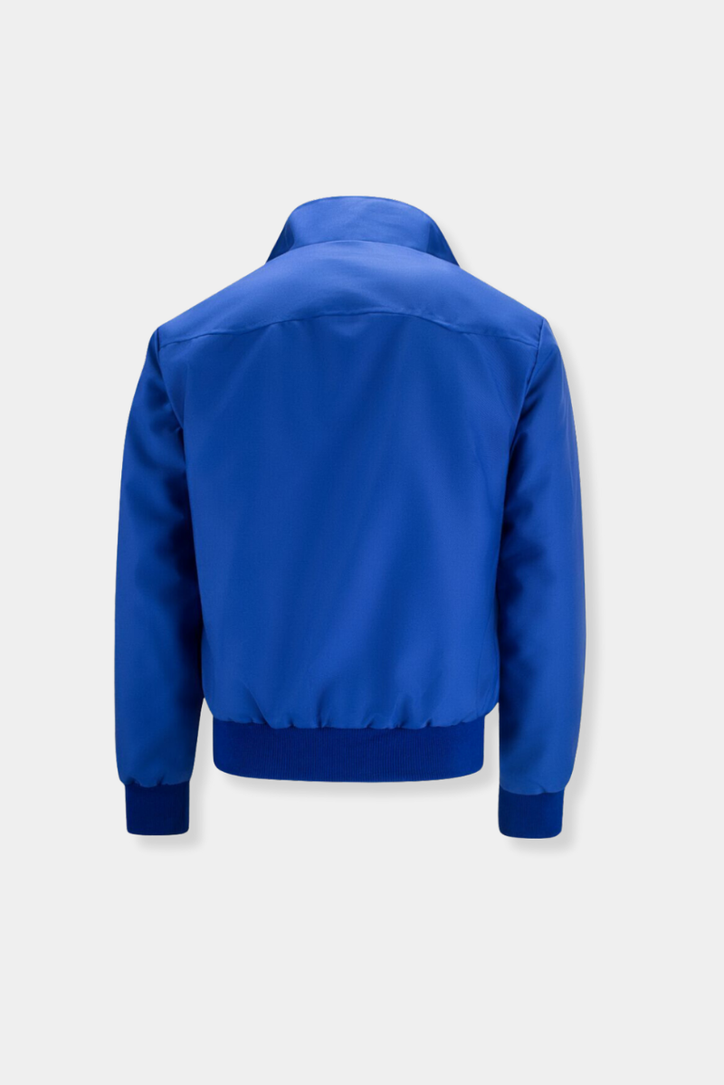 Men’s Lightweight Harrington Jacket | Casual Zip Up Plaid Lining
