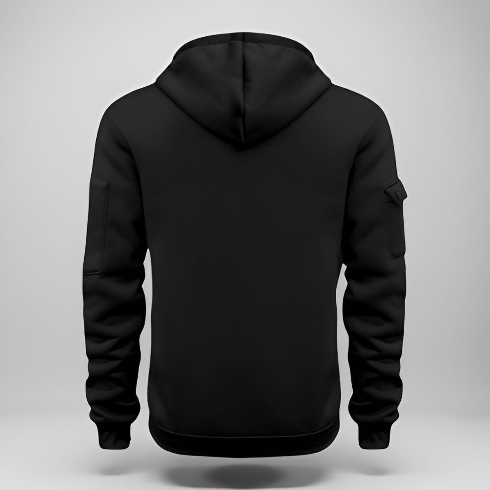 Men’s Half Zip Pullover Hoodie – Long Sleeve Utility Sweatshirt