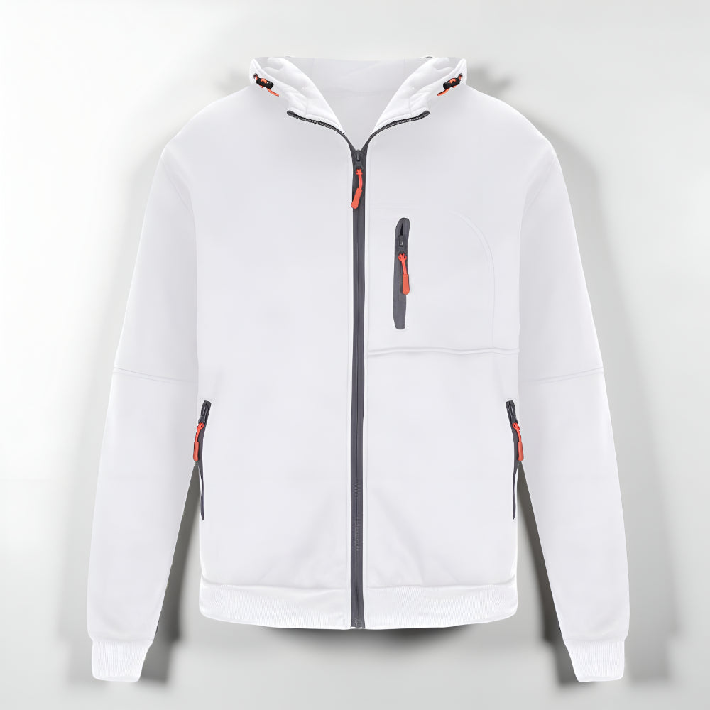 Men’s Fleece Zip Up Hoodie – Long Sleeve Outdoor Sweatshirt