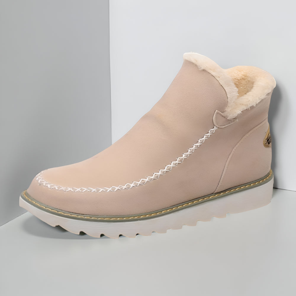 Women's Cozy Ankle Boots – Warm Comfortable Shearling Lining