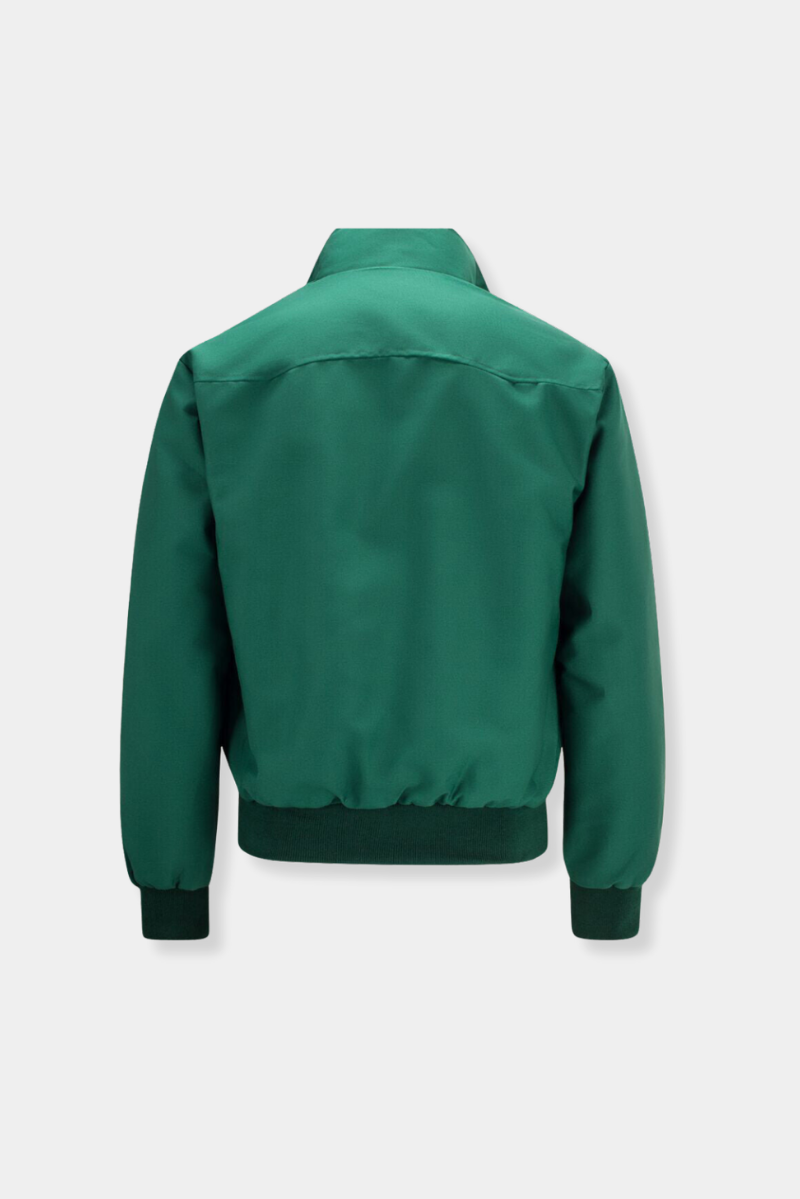 Men’s Lightweight Harrington Jacket | Casual Zip Up Plaid Lining