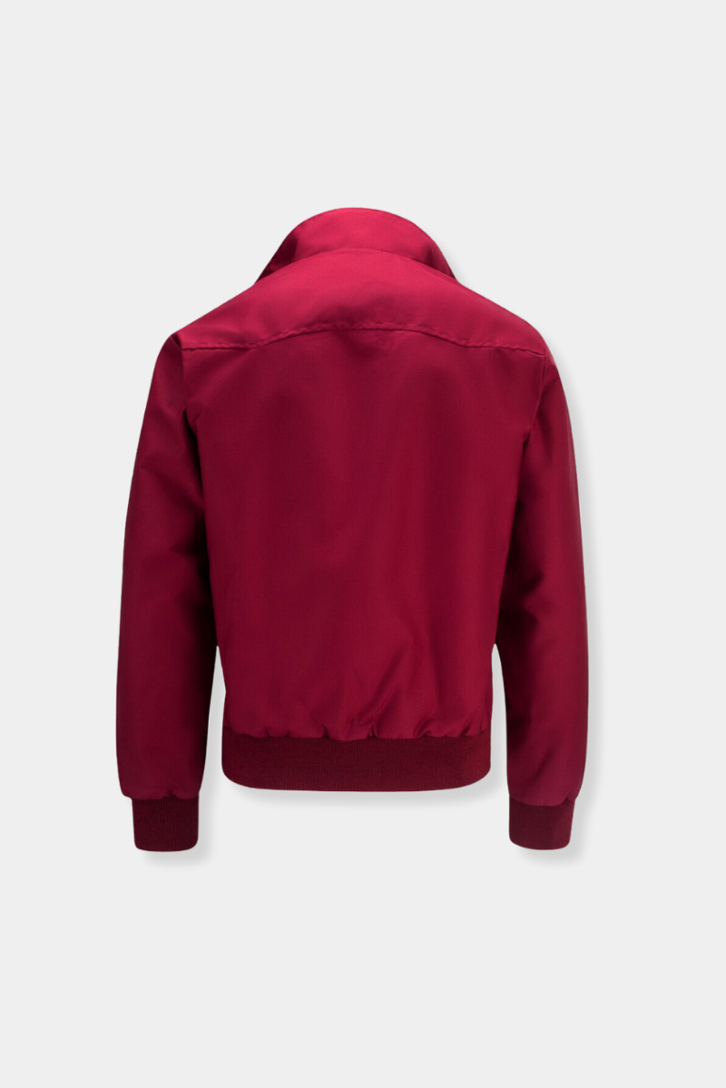 Men’s Lightweight Harrington Jacket | Casual Zip Up Plaid Lining