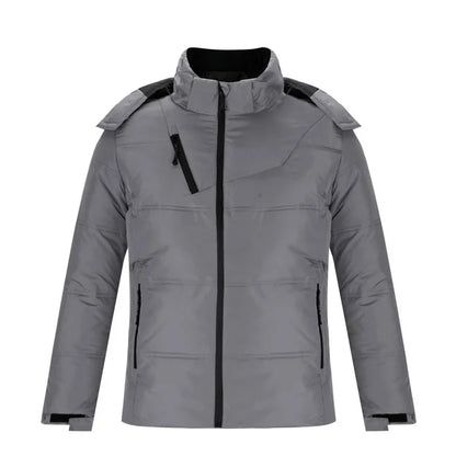 Men's Warm Waterproof Winter Puffer Jacket | Hooded Insulated