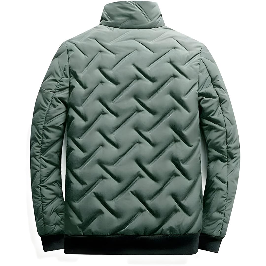 Men’s Lightweight Quilted Bomber Jacket | Casual Zip Closure