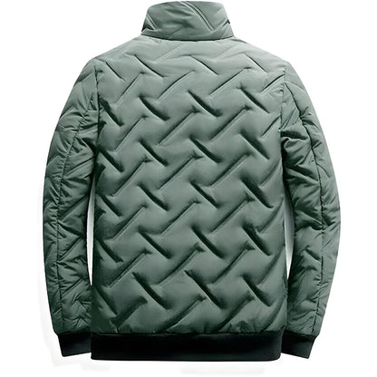 Men’s Lightweight Quilted Bomber Jacket | Casual Zip Closure