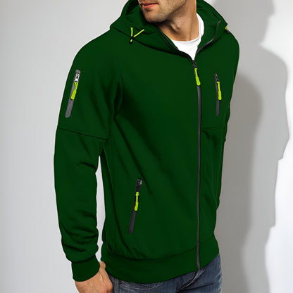 Men’s Fleece Zip Up Hoodie – Long Sleeve Outdoor Sweatshirt