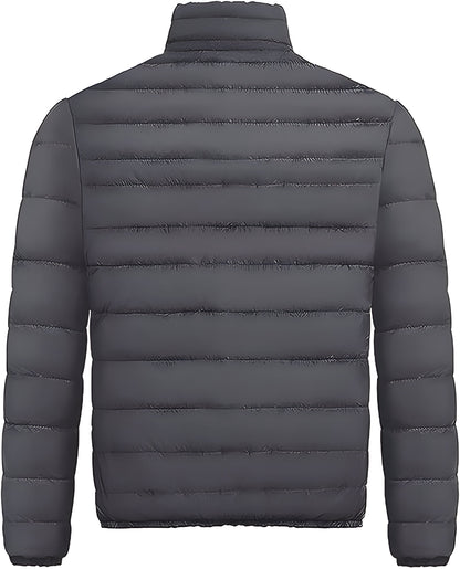 Men’s Lightweight Quilted Puffer Jacket | Warm Casual Winter