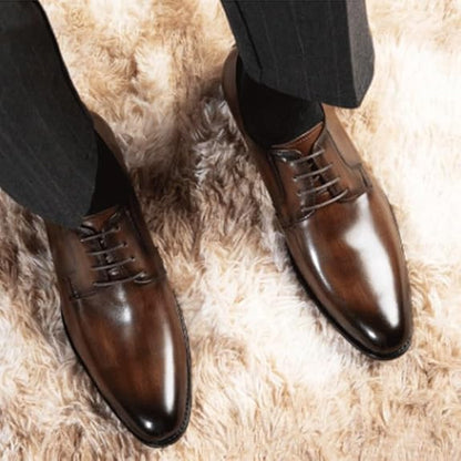 Men’s Leather Dress Shoes | Formal Wedding Smart Lace Up Oxford