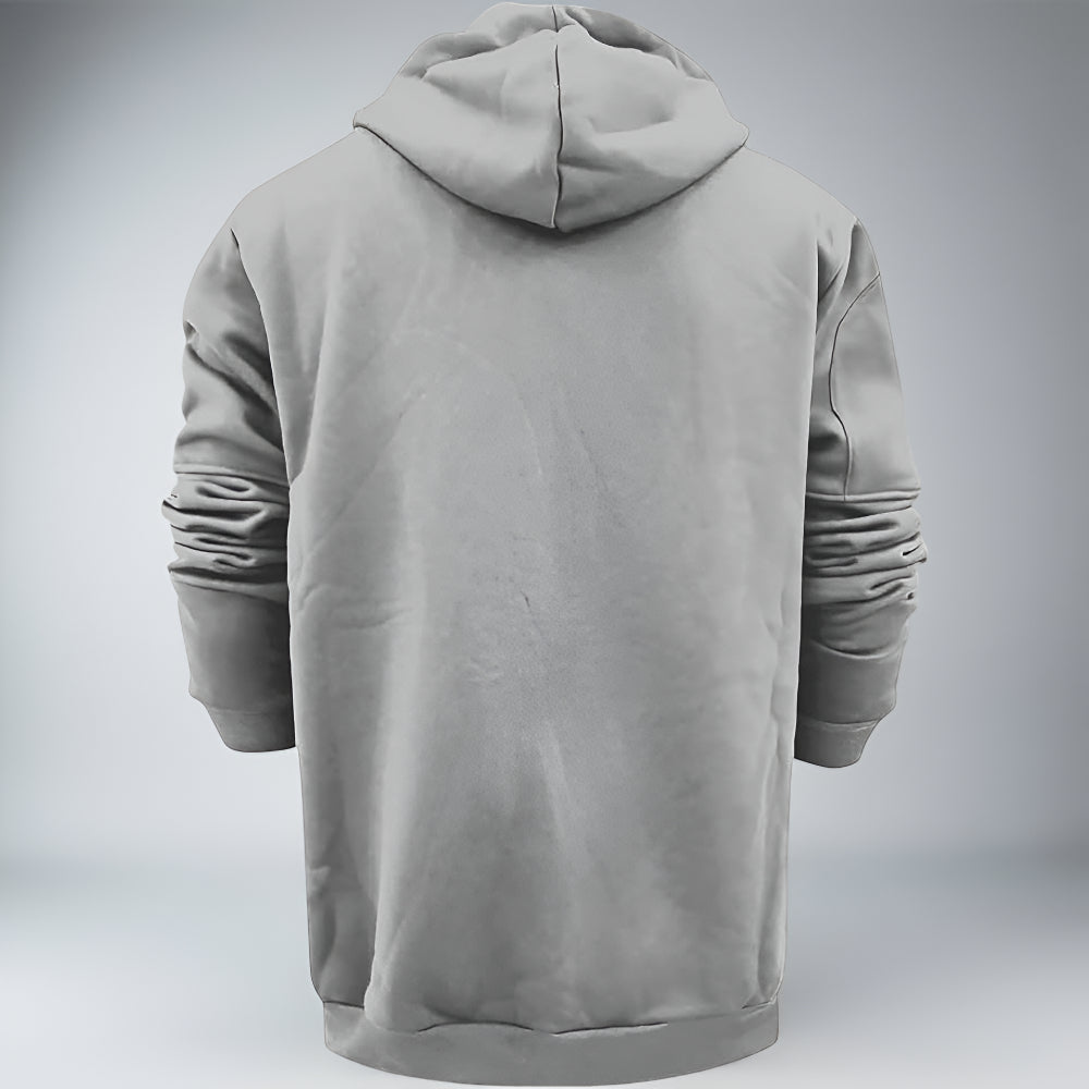 Men’s Fleece Zip Up Hoodie – Long Sleeve Outdoor Sweatshirt