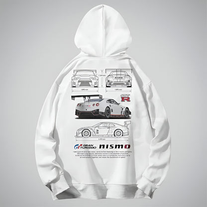 Men's Oversized Graphic Hoodie – Long Sleeve Streetwear