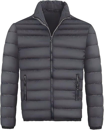 Men’s Lightweight Quilted Puffer Jacket | Warm Casual Winter