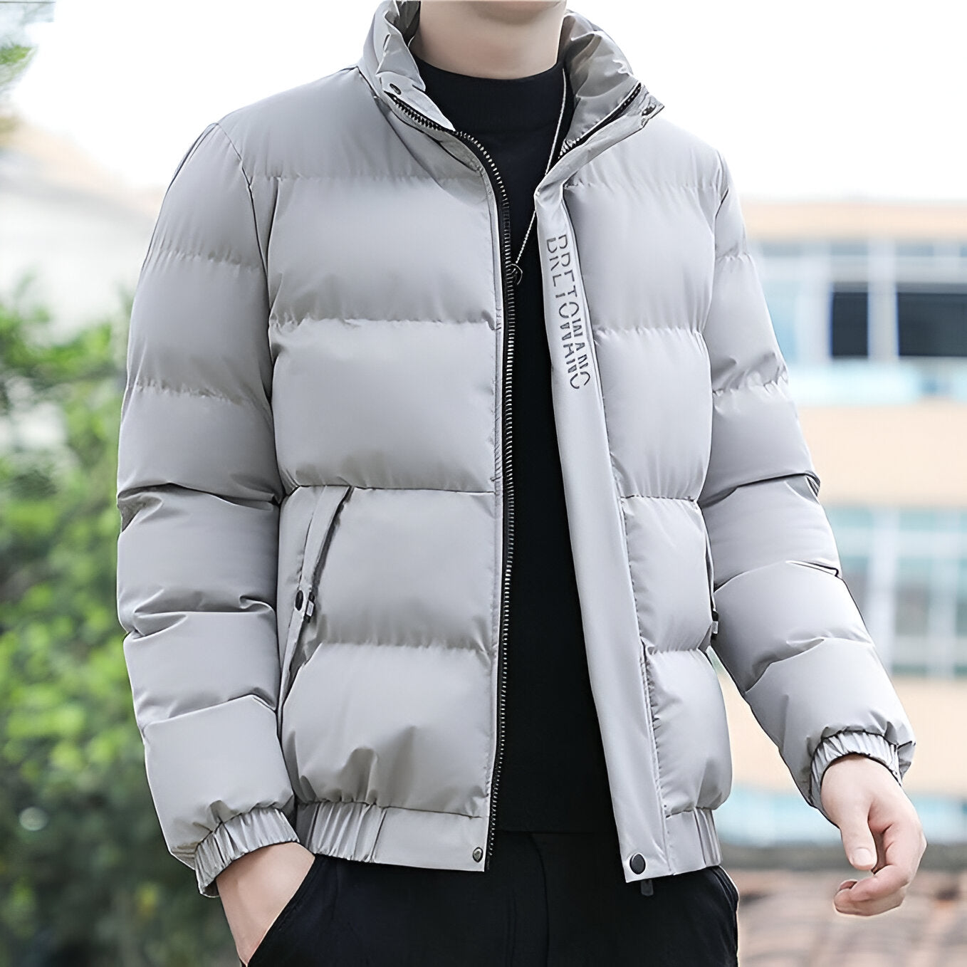 Men’s Quilted Puffer Jacket | Warm Winter Coat
