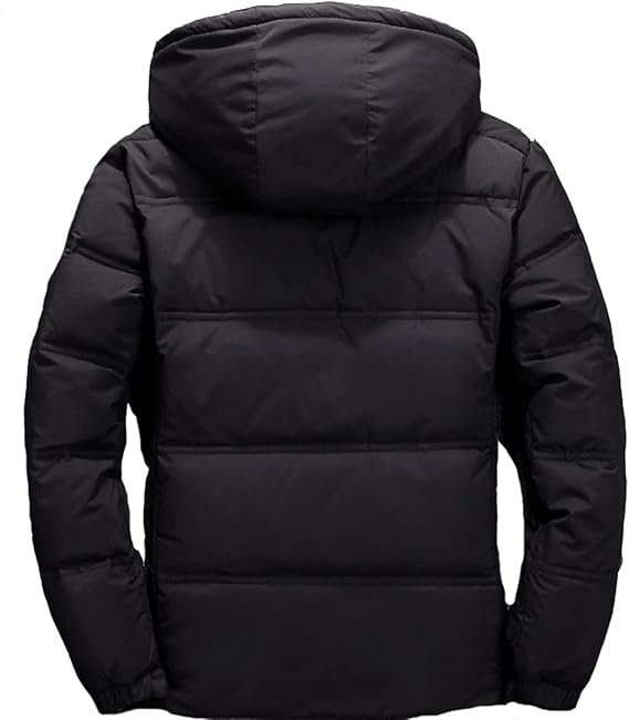 Men's Warm Waterproof Winter Puffer Jacket | Hooded Insulated