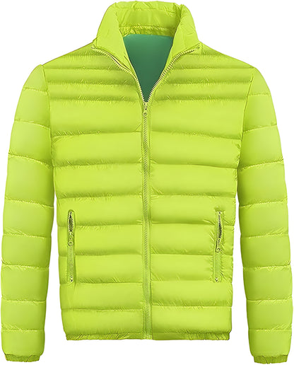 Men’s Lightweight Quilted Puffer Jacket | Warm Casual Winter