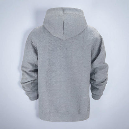 Men’s Oversized Knitted Hoodie – Long Sleeve Winter Jumper