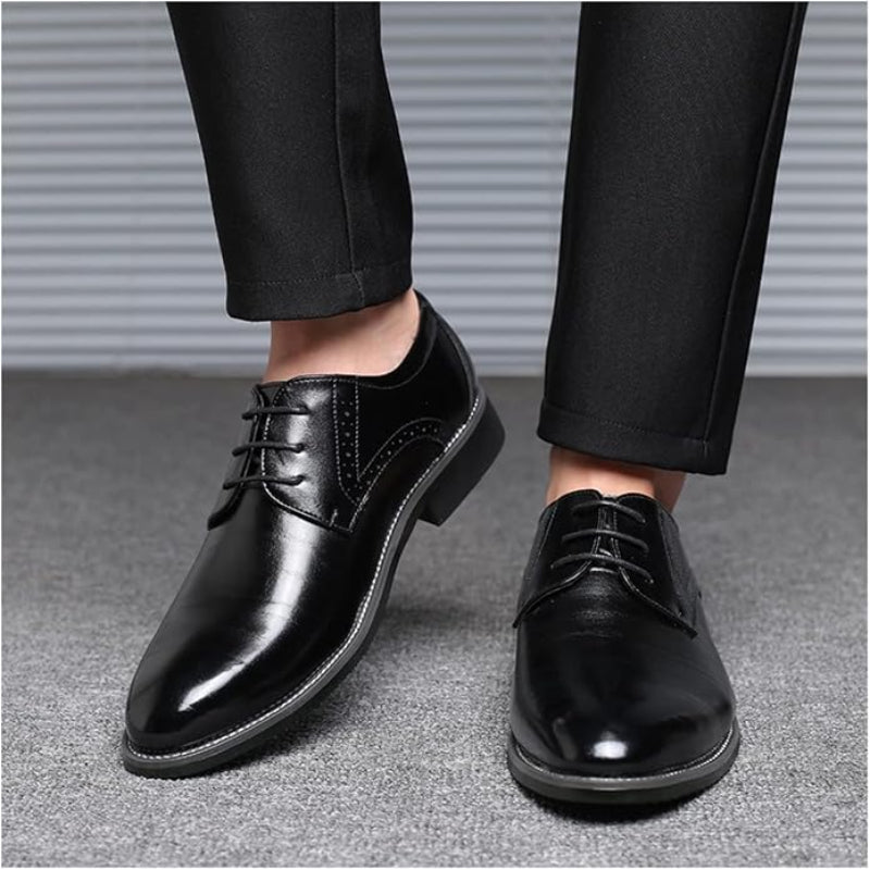 Men’s Leather Dress Shoes | Formal Wedding Smart Lace Up